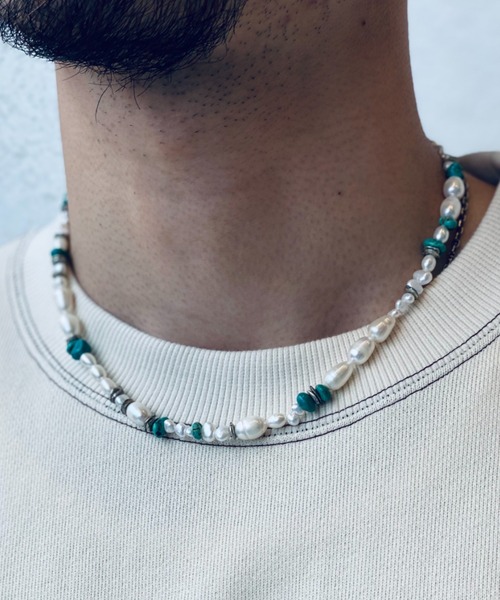 AMP JAPAN / Turquoise x Pearl Necklace