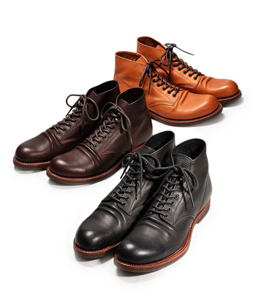 MR.OLIVE E.O.I WATER PROOF SHIRINK LEATHER / SEVEN HOLE HUNTING BOOTS