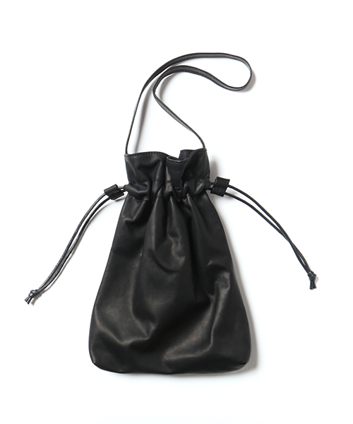 MR.OLIVE E.O.I / WATER PROOF LIGHT LEATHER / DRAWSTRING BAG