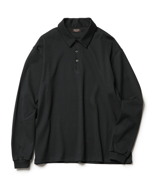 MR.OLIVE / SAN JOAQUIN SILKET RIB  / L/S POLO SHIRT