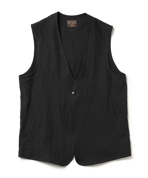 MR.OLIVE / FRENCH LINEN CLOTH / RELAX VEST
