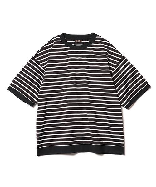 MR.OLIVE / SAN JOAQUIN HIGH GAUGE COTTON / BORDER OVERSIZE T-SHIRT