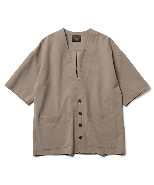 MR.OLIVE / WEATHERTECH@CLOTH/ HALF SLEEVE CARDIGAN