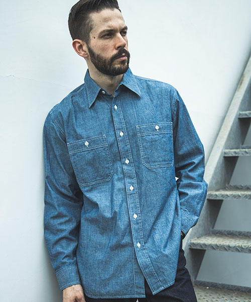 5oz VINTAGE CHAMBRAY / UTILITY SHIRT