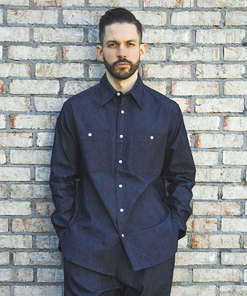 COOLMAX STRETCH DENIM / ONE WASH WORK SHIRT