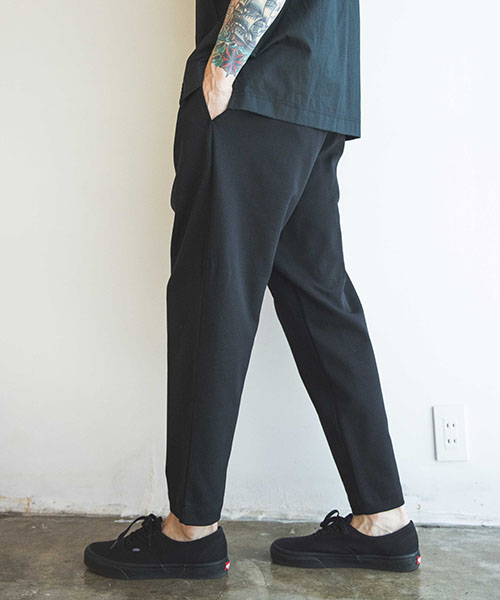 MILANO RIB PONTE / TAPERED EASY KNIT PANTS